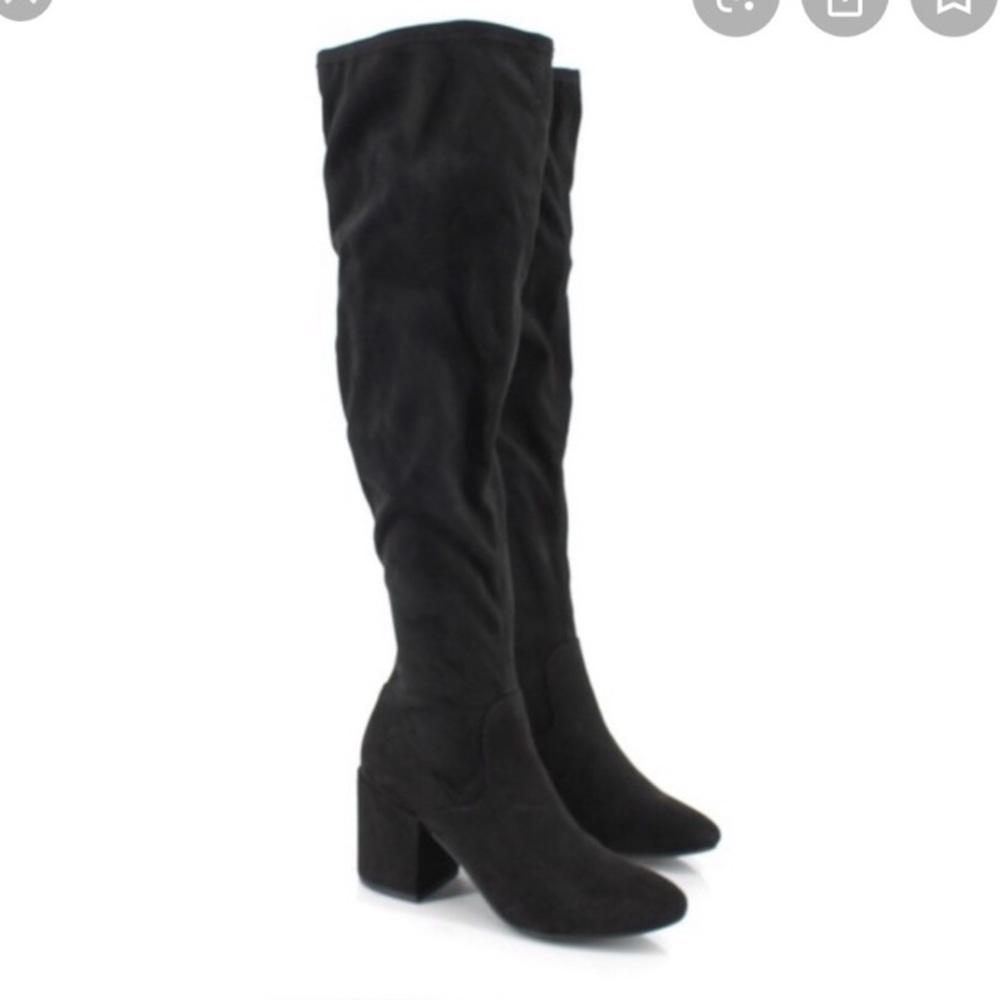 Bar III Gabrie Black Over the Knee Boots